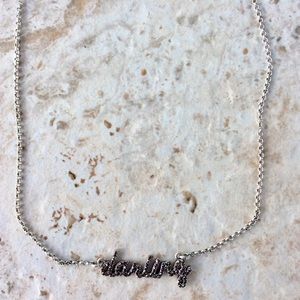 🍀Lucky Brand🍀 Silver "Darling" Necklace